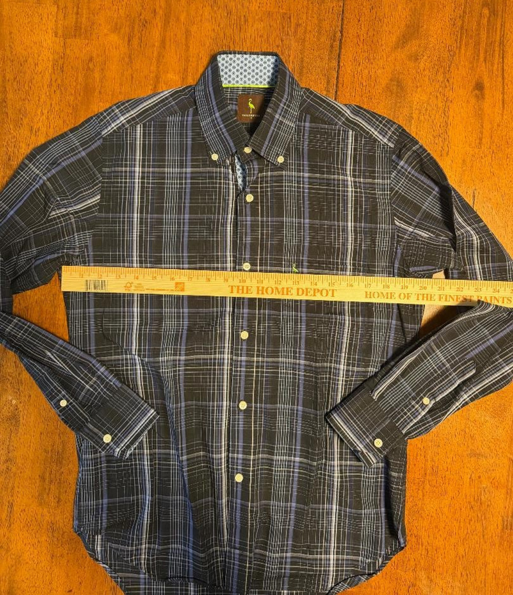 Mens Tailorbyrd Long Sleeve Button Up Shirt, Size S